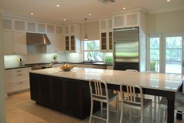 Kitchen Island Kitchen Design Ideas, Pictures, Remodel and Decor Kitchen Island Table Combo, Long Narrow Kitchen, Kitchen With Long Island, Narrow Kitchen Island, Portable Kitchen Island, Kitchen Island Dining Table, Long Kitchen, Narrow Kitchen, Kitchen Island Table