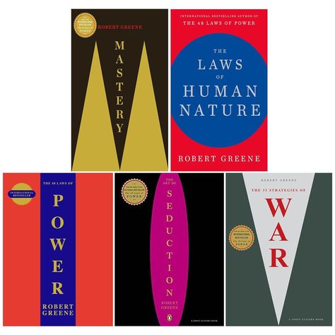 Titles In This Set:The 48 Laws Of PowerThe Art of SeductionMasteryThe Laws of Human NatureThe 33 Strategies of WarDescription:The Laws of Human Nature:Robert Greene is a master guide for millions of readers, distilling ancient wisdom and philosophy into essential texts for seekers of power, understanding and mastery. Now he turns to the most important subject of all - understanding people's drives and motivations, even when they are unconscious of them themselves.The 48 Laws Of Power:At work, in The Laws Of Human Nature, 33 Strategies, Robert Greene Books, The 48 Laws Of Power, Logic And Critical Thinking, Business Books Worth Reading, Laws Of Power, The Art Of Seduction, Understanding People