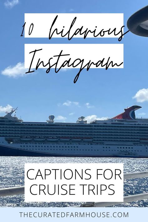 10 Hilarious Instagram Captions for Your Epic Cruising Adventures Cruise Ship Quotes Funny, Cruise Insta Captions, Cruise Captions Instagram, Cruise Vacation Quotes, Cruise Captions, Ship Quotes, Cruise Pictures, Vacation Quotes, Go For It Quotes