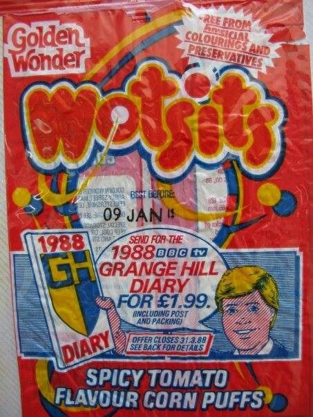 1988 Wotsits.  :-) 70s Products, 80s Sweets, 70s Uk, 80s Food, Childhood Food, 90s Items, 80s Memories, Childhood Memories 80s, Vintage Sweets