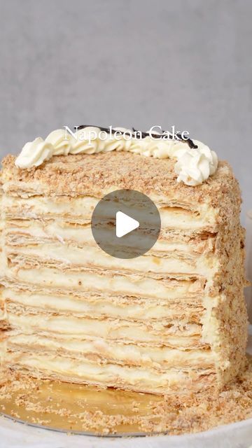 Katalin Nagy on Instagram: "napoleon • cake   Napoleon cake is a perfectly moist and deliciously creamy dessert made of crunchy puff pastry and silky pastry cream that can be a great fit for any occasion, certainly a hit for Easter!  Recipe link in Bio or Google “spatuladesserts napoleon cake”  #napoleoncake #spatuladesserts #easterbaking #eastercake #homebaked #puffpastry #puffpastrydessert   Have you tried it before? Let me know below 👇" Cake Napoleon, Napoleon Cake Recipe, Napoleon Cake, Easter Recipe, Puff Pastry Desserts, Easter Baking, Pastry Cream, Creamy Desserts, Easter Cakes