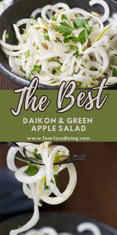 Korean Radish Salad Recipe, Japanese Wasabi Radish Recipes, Diacon Radish Recipes, Daikon Radish Salad, Daikon Radish Soup, Korean Radish Salad, Dicon Radish Recipes, Japanese Radish Recipes, Diakon Recipes