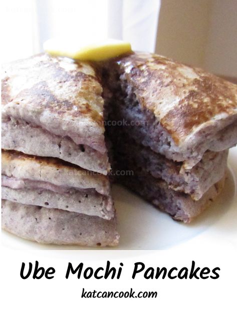 Trader Joes Ube Mochi Pancakes Recipe, Ube Mochi Pancakes Recipe, Ube Pancakes Recipe, Mochi Pancakes Recipe, Mochi Ube, Ube Mochi Recipe, Ube Pancakes, Mochi Pancakes, Ube Mochi