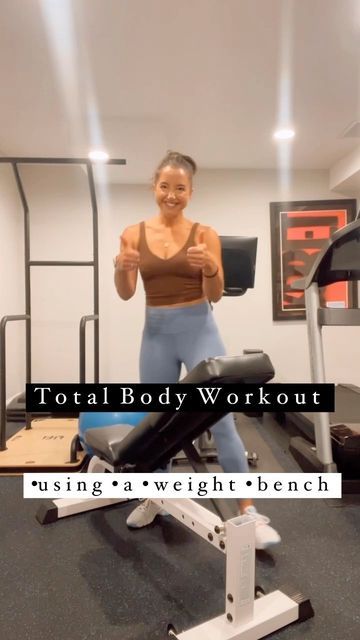 Bench Press Exercises, Sit Up Bench Workouts, Adjustable Bench Workout, Workouts With A Bench, Beginner Bench Press Workout, Inclined Bench Workout, At Home Bench Workouts For Women, Bench Workout Women At Home, Exercise Bench Workout