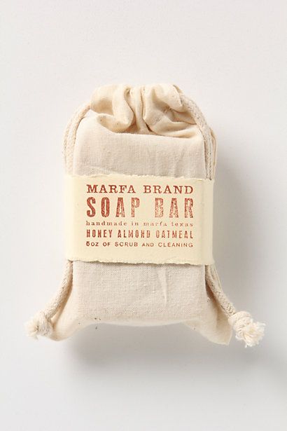 Marfa Brand Soap Bar #anthropologie made by my friend, the other Ginger...this is wonderful soap!!! Artisanal Soap, Soap Package, Handmade Soap Packaging, Hand Soap Gift, Soap Packaging Design, Fabric Packaging, Bar Packaging, Marfa Tx, Soap Design