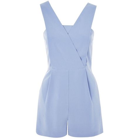 TopShop Structured Pinafore Playsuit (1 060 ZAR) ❤ liked on Polyvore featuring jumpsuits, rompers, dresses, playsuit, blue, romper, pale blue, v neck romper, wrap rompers and blue romper Outrageous Fashion, V Neck Romper, Pleated Jumpsuit, Circus Costume, Jumpsuit Blue, Designer Jumpsuits, Short Playsuit, Wrap Romper, Blue Jumpsuits