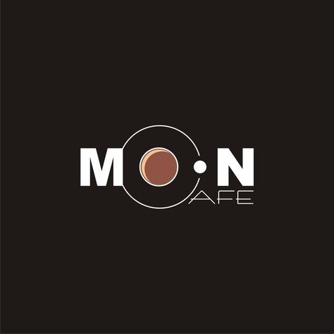 Moon Cafe Logo Moon Cafe Design, Moon Cafe Logo, Cafe Names Ideas Logo, Cafe Names Ideas, Ds Logo, Free Fonts For Commercial Use, Logo Design Coffee, Fonts For Commercial Use, Moon Cafe