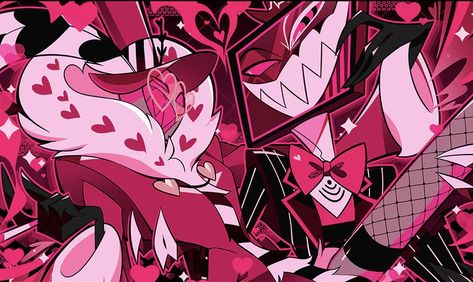 Charlie Vaggie, Castlevania Wallpaper, Selfie Fail, Valentine Banner, Valentines Art, Taking Selfies, Vivziepop Hazbin Hotel, Hotel Art, Animated Cartoons