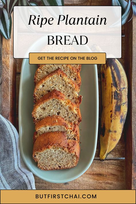 Plantain Bread Recipes, Overripe Plantain Recipes, Ripe Plantain Recipes, Plantain Bread, Chai Time, Cooking Bananas, Plantain Recipes, Ripe Plantain, Nigella Seeds