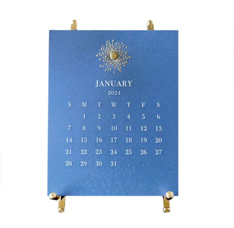 Custom Calendar, Luxury Home Decor, Hand Engraving, Letterpress, Bold Colors, 9 And 10, Limited Editions, Limited Edition, Brass