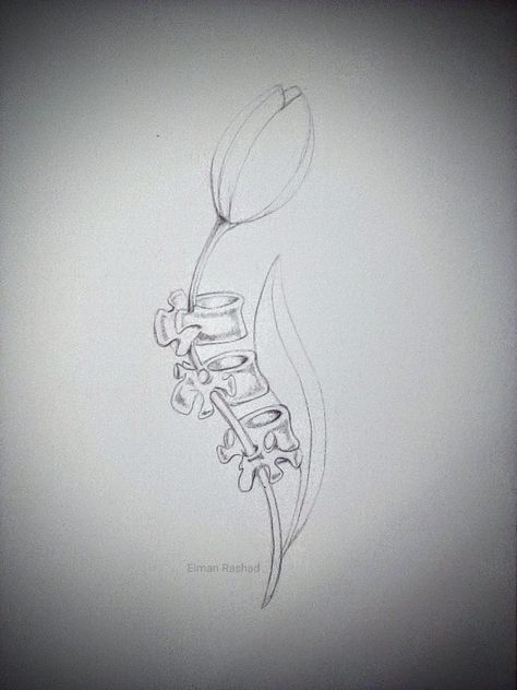 Scoliose Tattoo Ideas, Vertebrae Tattoo, Spine Art, Anatomy Tattoo, Spinal Tattoo, Scar Tattoo, Spine Tattoos For Women, Modern Tattoos, Spine Tattoo