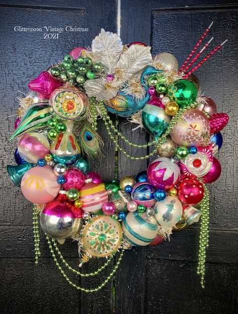 Vintage ornament wreath