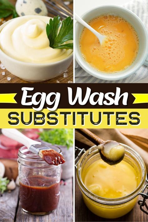 Looking for some good egg wash substitutes? From yogurt to mayo to melted butter, these alternatives all get the job done! Egg Wash Substitute, Egg Alternatives, Quick Baking, Egg Replacer, How To Make Eggs, Baking Games, Food Scientist, Substitute For Egg, Vegan Eggs