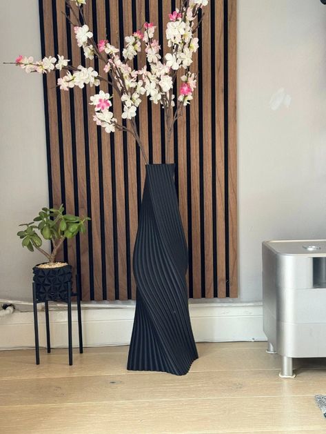 Pampas Vase, Dried Flowers Vase, Resin Dried Flowers, Vase Floor, Floor Standing Vase, Pampas Grass Vase, Large Floor Vase, Flowers Vase, Black Vase