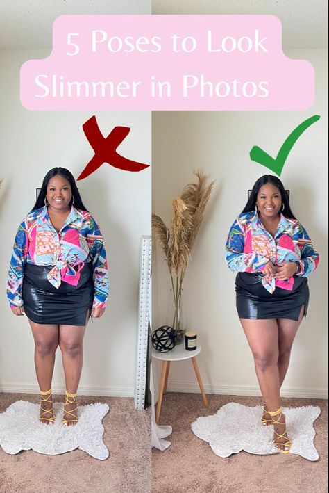 Confident Picture Poses, Posture For Photoshoot For Women, How To Pose Larger Women, How To Take Flattering Pictures Plus Size, Best Way To Pose For Pictures Standing, How To Pose Standing Up, Plus Size Poses For Pictures Standing, Poses For Apple Shape, How To Pose For Photoshoot Women