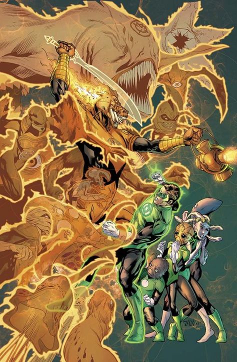 Green Lantern 2011, Orange Lantern, Dc Comics Vs Marvel, Orange Lanterns, Green Lanterns, Green Lantern Hal Jordan, Yellow Lantern, Hal Jordan, Lantern Corps