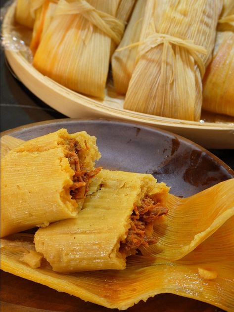 Beef Tamales Beef Tamales Recipe, Tamale Masa Recipe, Best Tamale Recipe, Homemade Tamales Recipe, Mexican Food Recipes Beef, Masa Recipes, Masa For Tamales, Beef Tamales, Tamales Recipe