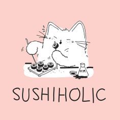 Sushi Quotes, Sushi Funny, Sushi Drawing, Kawaii Sushi, Tumblr Drawings, Sushi Art, Funny Quotes For Teens, Sushi Bar, Food Quotes