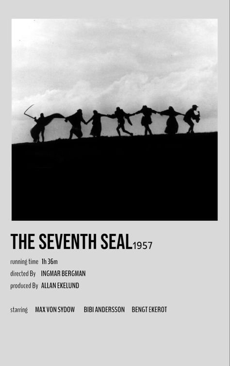 The Seventh Seal Poster, The Seven Seals, Seventh Seal, Max Von Sydow, The Seventh Seal, Posters Minimalist, Ingmar Bergman, Film Posters Minimalist, Brain Chemistry