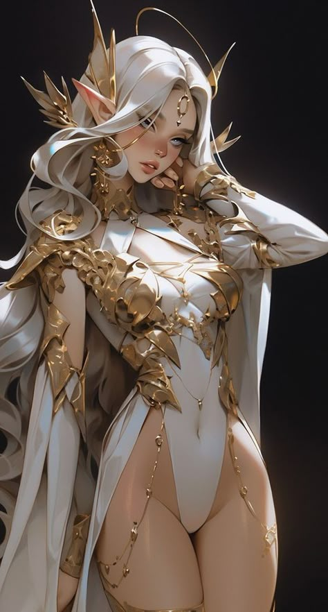 ♔ Princesse Elfe ♔ Elf Princess Witch Elves, Anime Elf, Female Elf, Elf Art, Anime Fairy, Art Women, 영감을 주는 캐릭터, Female Character Design, Beautiful Fantasy Art