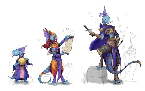 Lizard Wizard Dnd, Lizard People Fantasy Art, Frilled Lizardfolk, Lizard Folk Female, Dinosaur Lizardfolk, Divinity Original Sin, Baby Lizards, Dragon Born, Robot Design Sketch