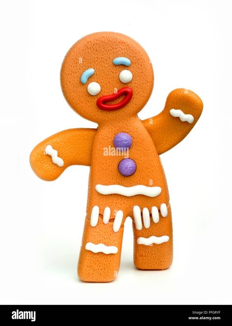 Download this stock image: gingerbread man happy meal toy from the film shrek - FFGRYF from Alamy's library of millions of high resolution stock photos, illustrations and vectors. Gingy Shrek, Gingerbread Man Shrek, Happy Meal Toys, Christmas Cupcakes, Happy Meal, Toy Train, Shrek, Gingerbread Man, Christmas Decor