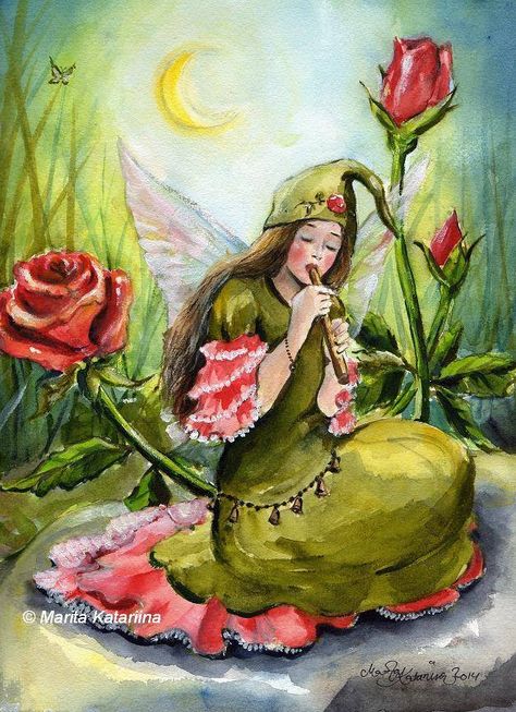 Flower Fairy Art, Watercolor Fairies, Flower Fairy Illustration, Pink Fairy Painting, Flower Fairy Painting, Dancing Fairies Painting, Fairy Painting, Leaving Cert, Vintage Flower Fairy Illustration