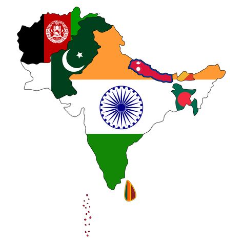 South Asia country flags. South Asia Map, Asian Maps, Asian Flags, Face Shapes Guide, Countries And Flags, Asia Map, Geography Map, India Map, Anime Friendship