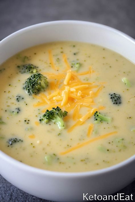 Keto Broccoli Cheese Soup - Easy Recipe Thick Keto Soup, Keto Cheese And Broccoli Soup, Broccoli Keto Soup, Keto Broccoli Soup Recipes, Broccoli Cheese Soup No Flour, Low Carb Broccoli Cheddar Soup, Keto Cheese Soup, Keto Cheddar Broccoli Soup, Mounjaro Diet Recipes