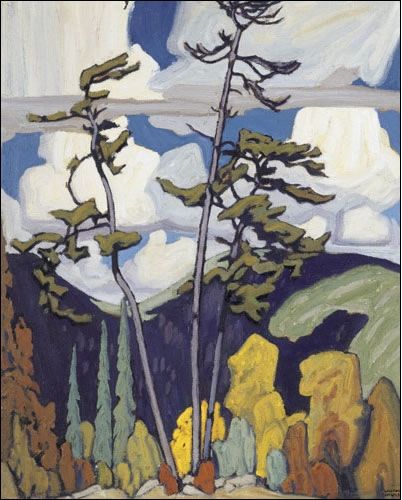 HARRIS, Lawren - Canadian artist (1885-1970) - 'The Pines' Group Of Seven Art, Group Of Seven Artists, Group Of Seven Paintings, Lawren Harris, Canadian Painters, Group Of Seven, The Pines, Canadian Art, Wow Art