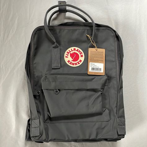 The Og. Enough Said. 11” X 14” X 4.5” (All Measurements Approximate) Grey Kanken, Fjallraven Kanken Backpack Aesthetic, Dream Backpack, Collage Backpack, Mochila Fjallraven Kanken, Backpack Fjallraven, Uni Bag, Messanger Bag, Aesthetic Backpack