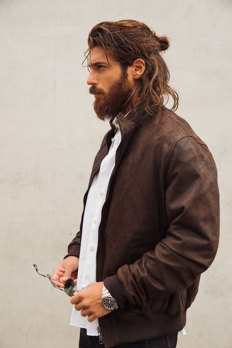 Longhair Menstyle, Mens Hairstyles With Beard, Mens Hairstyles Thick Hair, Men's Long Hairstyles, Long Beards, Long Dark Hair, Hipster Man, Instagram White, Mens Fashion Rugged