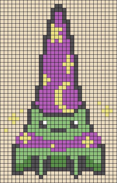 Frog Wizard, Witch Cottagecore, Cottagecore Cottage, Alpha Pattern, Alpha Patterns, Friendship Bracelet, Cottage Core, Cross Stitch Pattern, Wizard