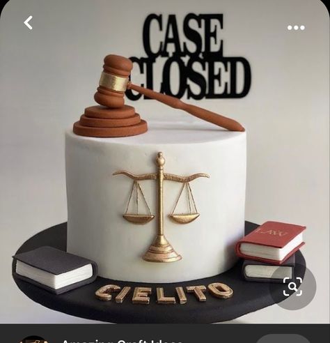 Lawyer Cake, College Graduation Cakes, Graduation Cake Designs, Graduation Party Desserts, Graduation Party Cake, School Cake, Fathers Day Cake, Pretty Birthday Cakes, Graduation Cakes