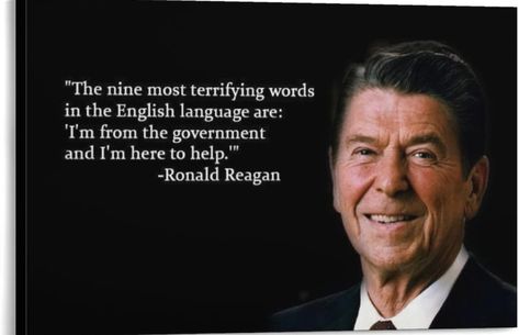 Ronald Reagan Quotes, Scary Words, Paul Harvey, Quotes Poster, Inspirational Quotes Posters, Military Humor, Historical Quotes, Creativity Quotes, Ronald Reagan