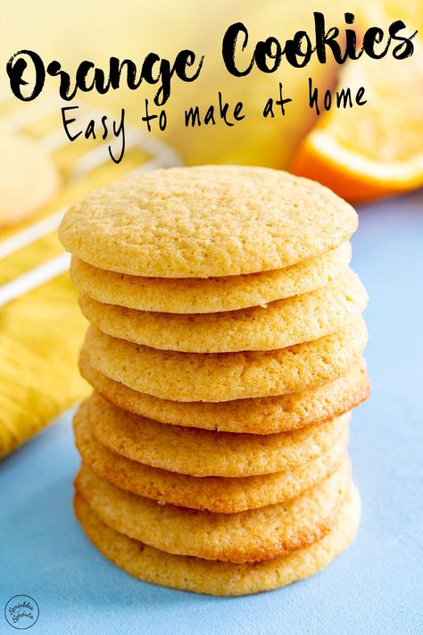 Orange Extract Recipes, Cookie Recipe With Oil, British Biscuit Recipes, Brown Sugar Cookie Recipe, Drop Cookie Recipes, Cookie Recipes Chewy, Butter Biscuits, Almond Meal Cookies, Orange Extract