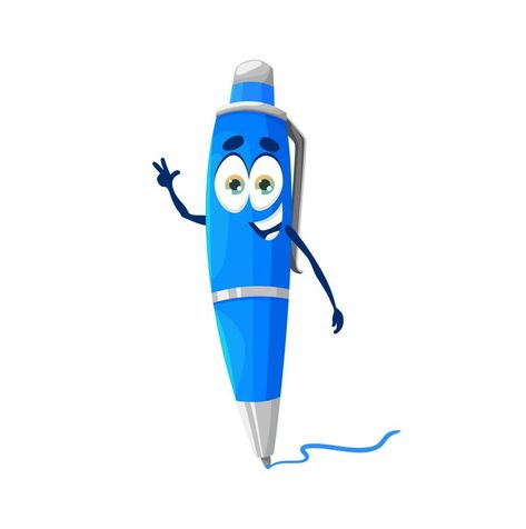 Pen Cartoon, Character Mascot, School Pens, Manga Hair, Medical Background, Islamic Cartoon, Funny School, Cartoon Photo, Mascot Character