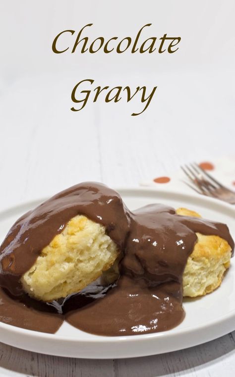 Cocoa Gravy Recipe, Chocolate And Biscuits Recipe, Chocolate Gravy Easy, Biscuits And Chocolate Gravy, Chocolate Gravy Recipe Southern, How To Make Chocolate Gravy, Easy Chocolate Gravy Recipe, Easy Brown Gravy Recipe With Flour, Biscuits Chocolate Gravy