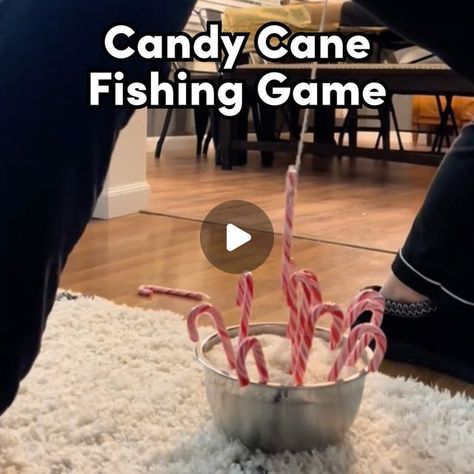 Christmas Candy Cane Games For Family, Candy Cane Challenge Game, Candy Cane Fishing Game For Adults, Candy Cane Hook Em Game, Candy Cane Hook Game, Fishing For Candy Canes, Holiday Carnival Games, Candy Cane Pick Up Game, Candy Cane Minute To Win It Game