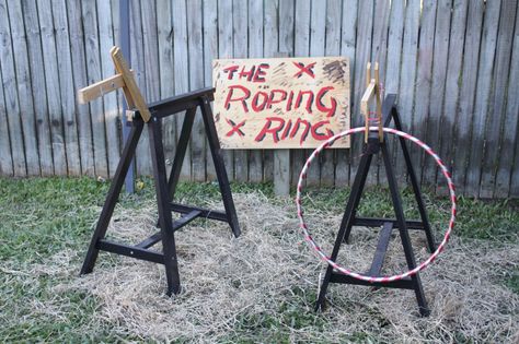 Wild west cowboy party - sawhorse horses Wild West Birthday Party, Indian Birthday Parties, Gay Family, Wild West Birthday, Rodeo Birthday Parties, Cowboy Theme Party, Saw Horse, Wild West Theme, Wild West Party