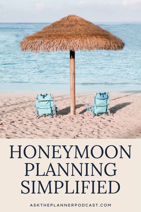 Step into the world of honeymoon planning with an insider's guide to making your dream trip a reality. Learn the benefits of partnering with a travel agent, alongside DIY tips and tricks for couples who love to take the reins. This episode is packed with planning tips, destination ideas, and advice on how to seamlessly integrate honeymoon plans into your wedding planning checklist for an unforgettable experience. Honeymoon Travel Agent, Wedding Planning Templates, Honeymoon Tips, Diy Tips And Tricks, Honeymoon Registry, Honeymoon Destination Ideas, Honeymoon Fund, Luxury Honeymoon, Honeymoon Planning