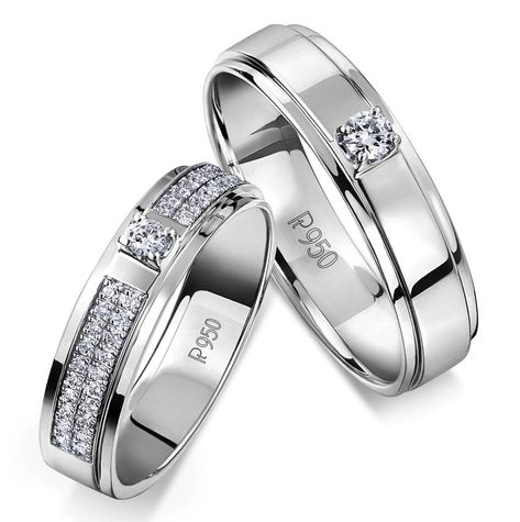 Couple Ring Design Platinum, Silver Platinum Diamond Ring For Marriage, Fine Jewelry Platinum Marriage Ring, Classic Platinum Diamond Ring For Marriage, Platinum Love Bands Couple Rings, Platinum Ring Men, Platinum Rings For Men, Watches Expensive, Platinum Love Bands