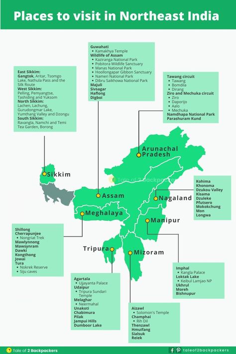 Best Northeast India Travel Guide - Things to Know Before You Go (FAQs Answered) 49 Northeast India Travel, North India Travel Guide, Assam Tourist Places, India Travel Bucketlist, Sikkim Travel, India Bucket List, India Places, Travel India Beautiful Places, Travel In India