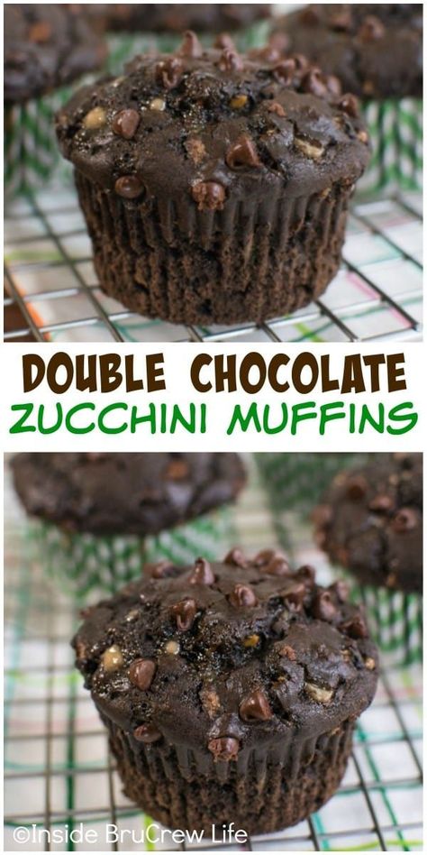 Chocolate chips and toffee makes these zucchini muffins a must make!! Leftover Zucchini, Double Chocolate Zucchini Muffins, Zucchini Chocolate Chip Muffins, Chocolate Zucchini Muffins, Zucchini Muffins, Chocolate Zucchini, Healthy Muffins, Chocolate Chip Muffins, Köstliche Desserts