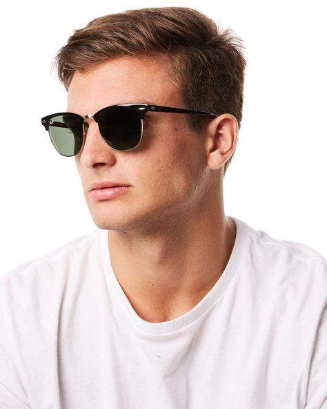 Buy Ray-Ban RB3716 Clubmaster Metal Square Sunglasses for a cooler winter at Amazon.com NOW!!!! Sunglasses Men Vintage, Mens Glasses Fashion, Stocking Stuffers For Men, Clubmaster Sunglasses, New Wayfarer, Pilot Sunglasses, Fashion Eyeglasses, Wayfarer Sunglasses, Retro Sunglasses