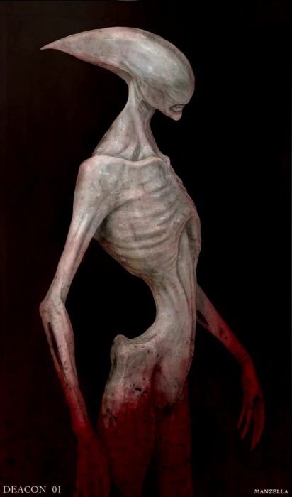 Prometheus Creatures - AvPGalaxy Humanoid Creatures, Concept Art World, Arte Alien, Alien Character, Alien Concept, Alien Design, 다크 판타지, Alien Concept Art, Monster Concept Art