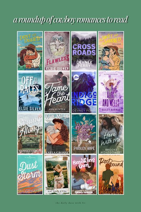 A Roundup of Cowboy Romances To Read (For Your Yeehaw Era) — the daily dose with liv Spicy Cowboy Books, Country Romance Books, Cowboy Romance Books, Western Romance Books, Dorm Aesthetic, Cowboy Books, Country Romance, Western Books, Romance Books Worth Reading