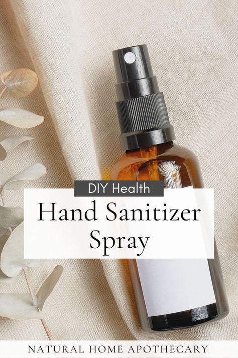 Make your own DIY hand sanitizer spray in less than a minute with this easy tutorial. Safe ingredients for children and adults. Hand Sanitizer Spray, Natural Hand Sanitizer, Sanitizer Spray, Diy Essential Oil Recipes, Diy Cleaning Products Recipes, Diy Essentials, Natural Beauty Diy, Disinfectant Spray, Diy Sprays