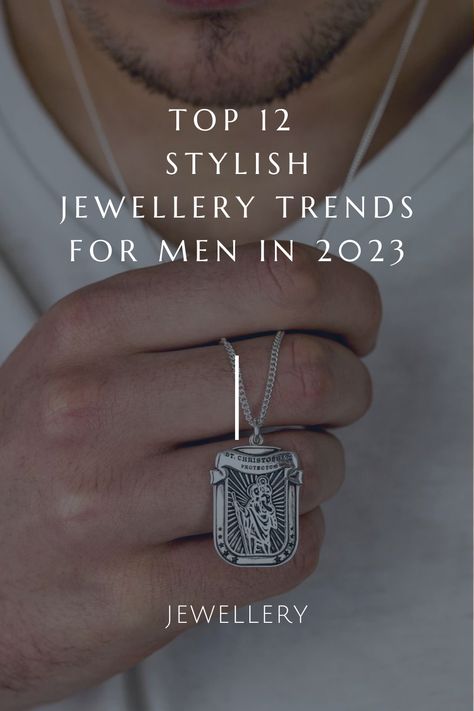 Mens Necklace Fashion, Style In 2023, Trending In 2023, Customised Jewellery, Masculine Jewelry, Jewellery Trends, Map Jewelry, Mens Necklace Pendant, Band Necklace