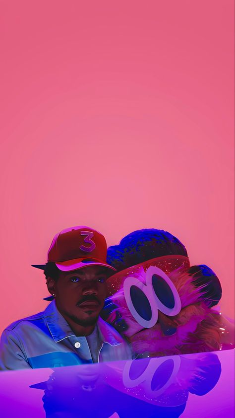 Pink Rapper Wallpaper, Chance The Rapper Aesthetic, Wallpaper Iphone Rappers, Chance The Rapper Poster, Chance The Rapper Art, Chance The Rapper Wallpaper, Rapper Wallpaper Aesthetic, Rapper Wallpaper, Tupac Wallpaper